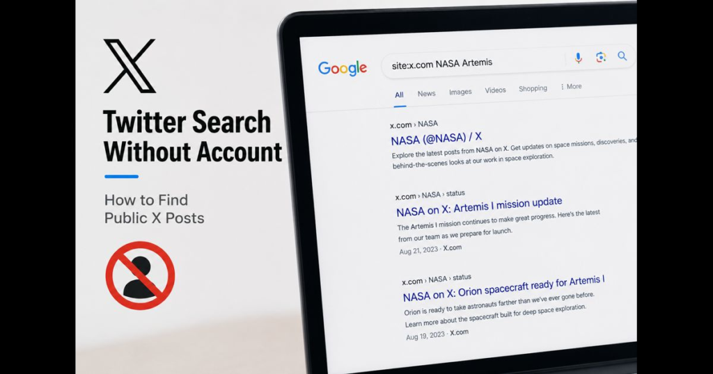 twitter search without account